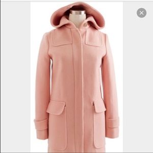 J Crew stadium cloth pink coat 2P